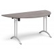 Deco Semi-Circular Curved Folding Leg Meeting Table